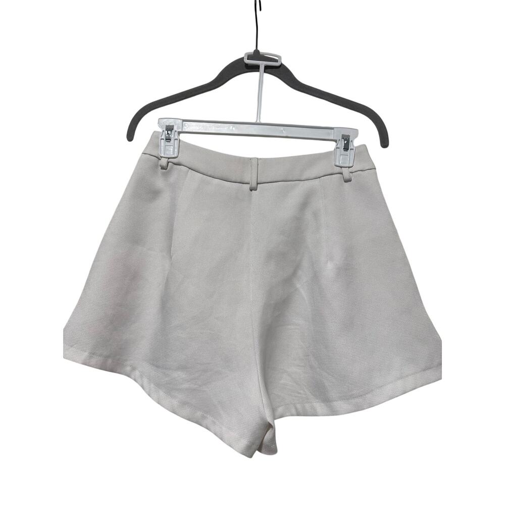 SHEIN White High Waist Flared Shorts S - Picture 6 of 6